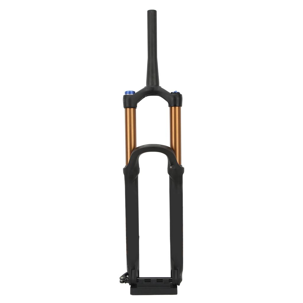 27.5 Inch Mountain Bike Suspension Fork 175mm Stroke Bicycle Front Fork Tapered Steerer Manual Lockout Gold