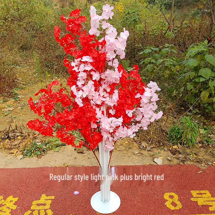 Cherry Blossom Wedding Aisle Runner and Flower Basket Stand