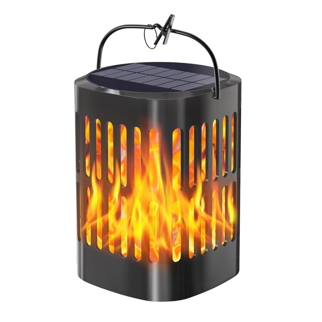 Solar Flame Wall & Garden Lamp with Plug-in Option
