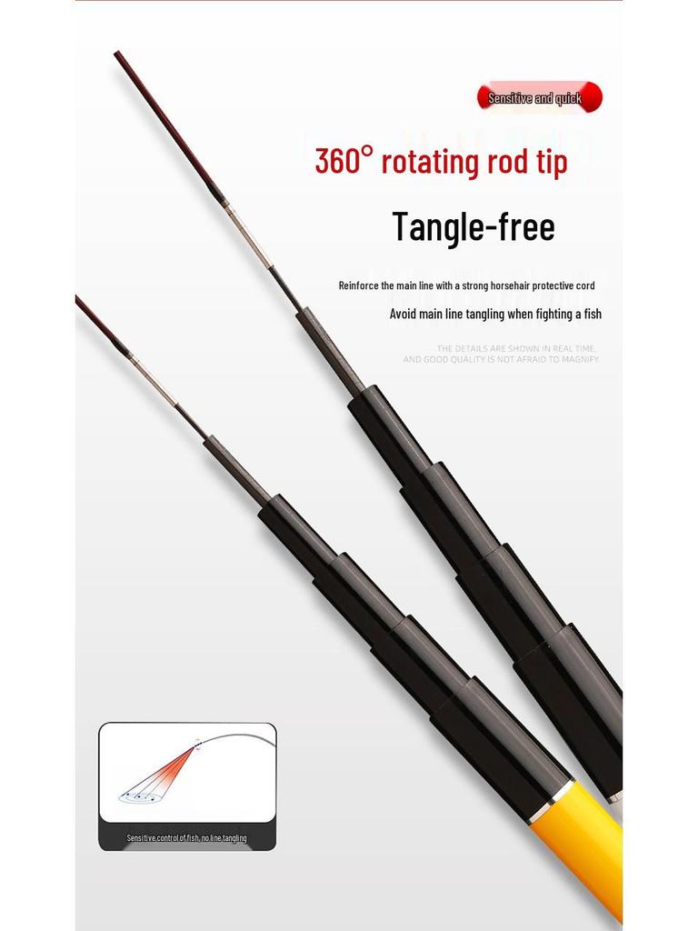 Daiwa Super Hard Lightweight Fishing Rod: Ideal for Silver, Bighead, and Common Carp and Tai Fishing.