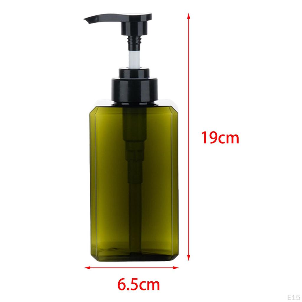 1 Piece Soap Dispenser Bottle Manual Liquid Lotion Reusable Hand Wash Container for Hotel Countertop