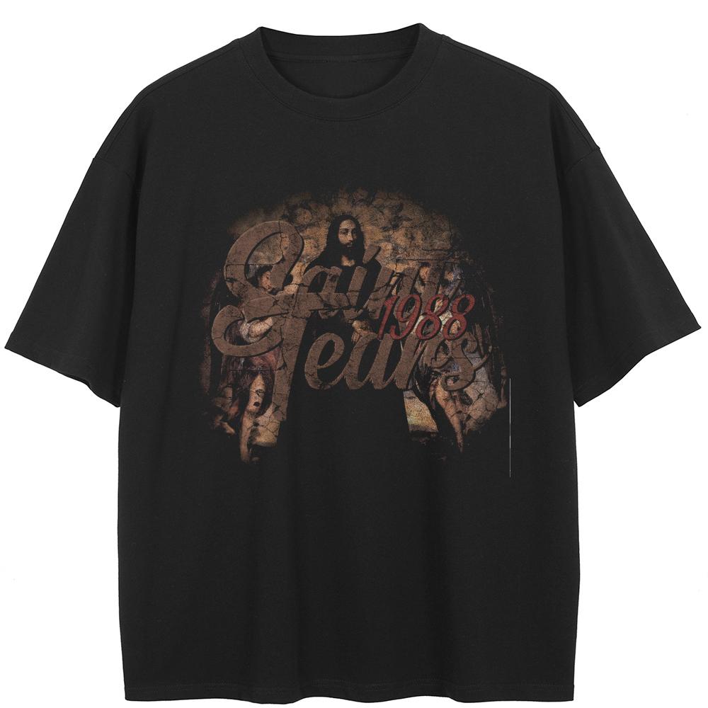 Streetwear Funny Graphic Tričko Bavlněné tričko Unisex Top Trička Tričko Léto Tričko s krátkým rukávem