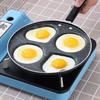 4 Holes Non Stick Coating Frying Pan Home Kitchen Cookware Cooking Tool for Fried Eggs