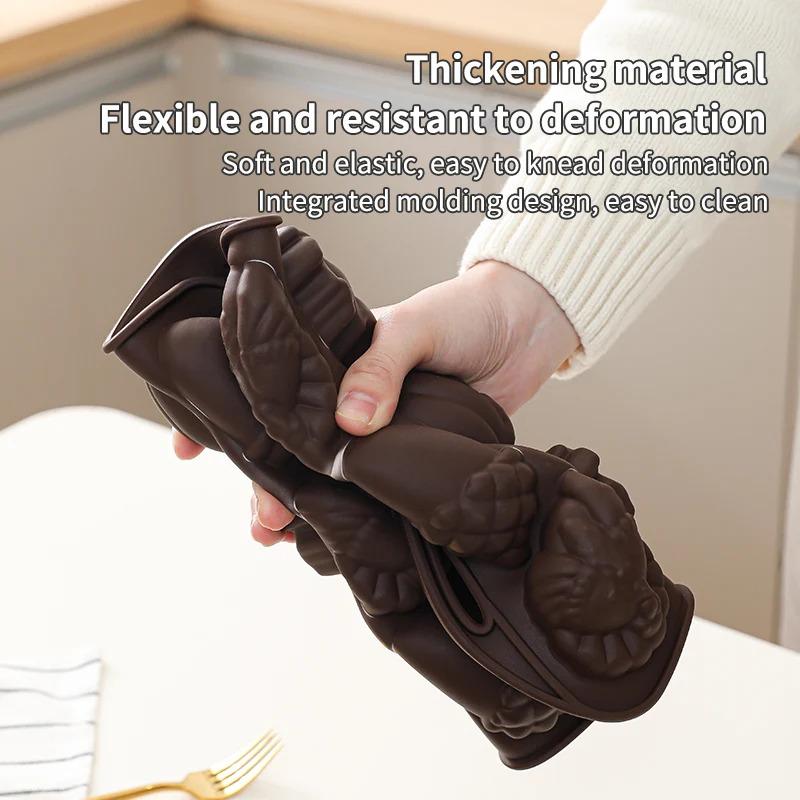 Nonstick Silicone Cake Mold Muffin Pan With Nut & Leaf Shapes DIY Chocolate Mold Bakeware for Cake, Gelatin, Bread Baking Pan