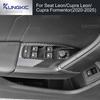For Seat Leon MK4/Cupra Leon/Cupra Formentor 2020 2021 2022 2023 2024 2025 Door Window Switch Lifter Carbon Fiber Textured Film
