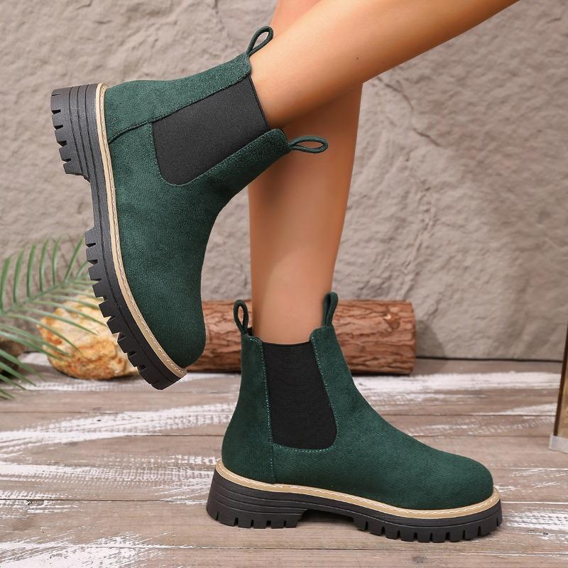 Suede Martin Boots Autumn and Winter New Fashion Casual Round Head Fashion Trend Short Boots Women