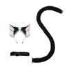 Cosplay Cat Ears Headband With Tail Set Adult Anime Convention Accessory