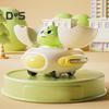 Kids Dinosaur Bumper Car Toy Collision Deformation Inertia Drive Dino Egg Flying Saucer Toddlers Boys Girls Educational Transformable Cartoon