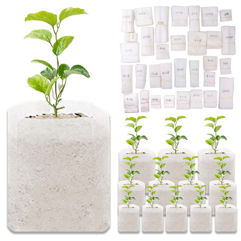 

50-100 шт. биоразлагаемый мешок для выращивания рассады из нетканого материала горшок для рассады для прорастания семян огорода