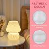Schreibtischlampe Ins Stil Pilz LED Lampe Gestreiftes Glas Nachttischlampe Pilz Transparent Nachtlampe Schlafzimmer