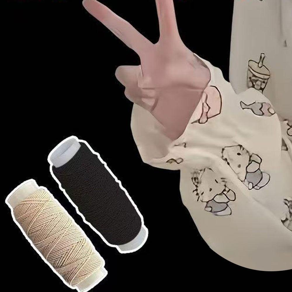 

2/3Pcs High Elastic Durable Elastic Rope 0.5mm Sewing Machineelastic Bottom Line Skirts/cuffs White-2pcs