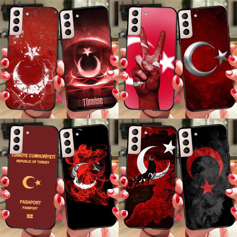 Turkey Turkish Flag Soft Case For Samsung Galaxy S23 S22 S21 Ultra Note 20 Note 10 S8 S9 S10 Plus S20 FE Cover