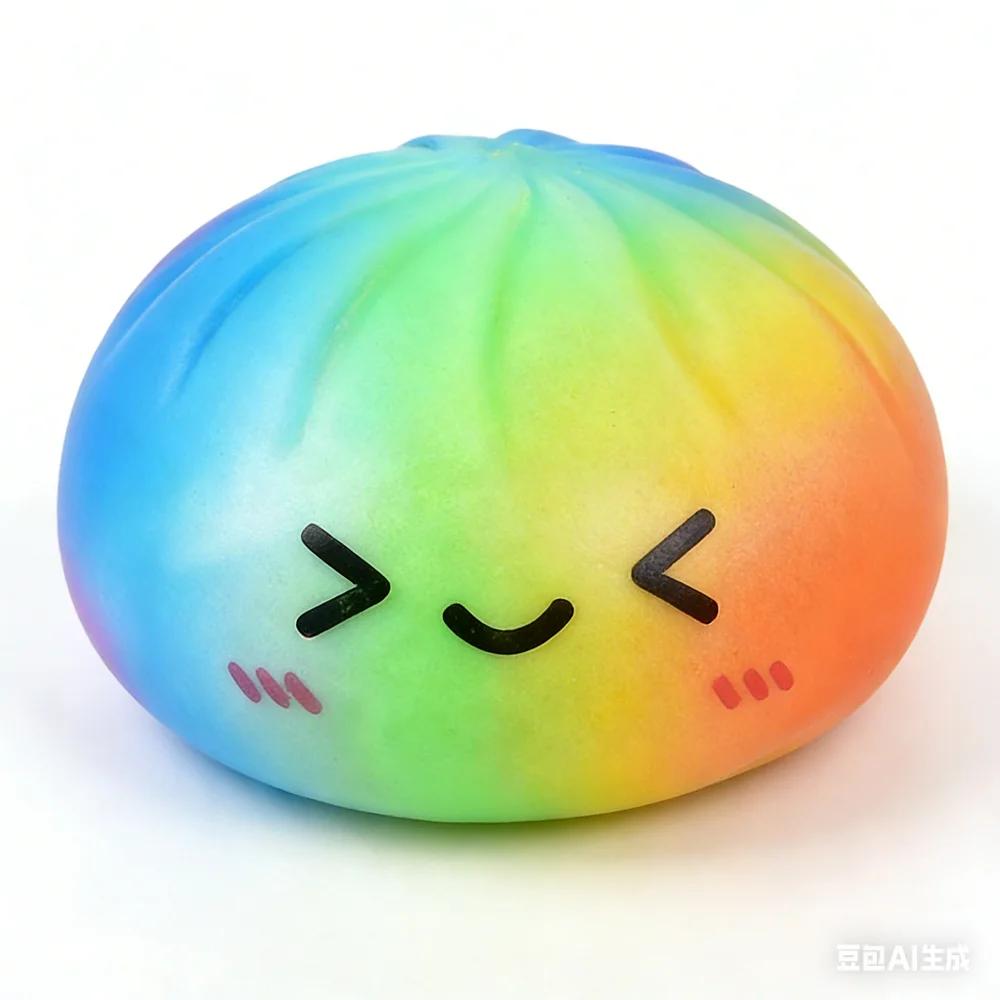 

Dumpling Squishy Toy Anti-Stress Toy for Hands Sensory Toy Stress Relief Products Office Desk Toys 5 Colors Squishy Stress Ball