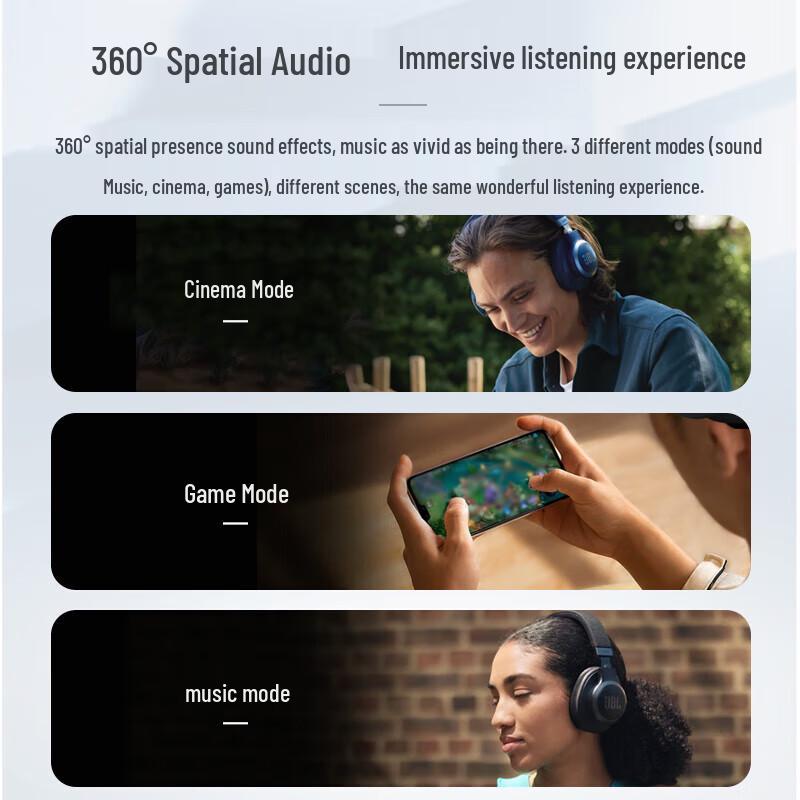 JBL LIVE 770NC Adaptive Noise-Cancelling Bluetooth Over-Ear Headphones