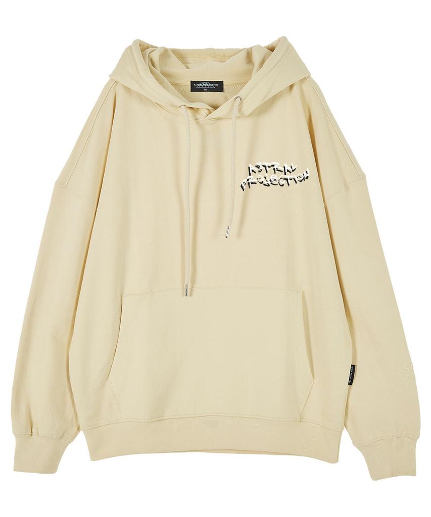 Whale Oversized Drop Shoulder Hoodie_Butter