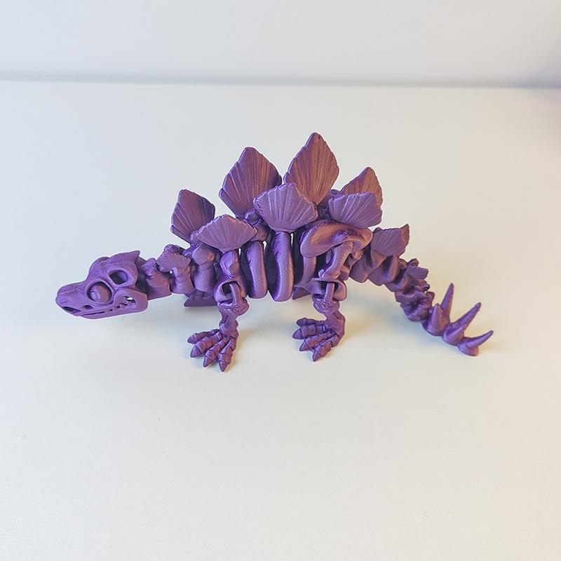 3D Printed Dinosaur Skeleton Figure Articulated Movable Fidget Toy Miniature Desktop Decoration Craft Model Gift For Kids