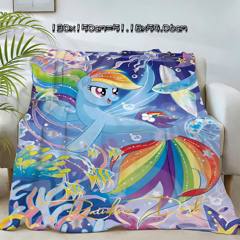 Knee Blanket Throw Winter Microfiber Oversized Baby Lightweight Flannel Fleece Bed Sofa Decoration Ponys Anime
