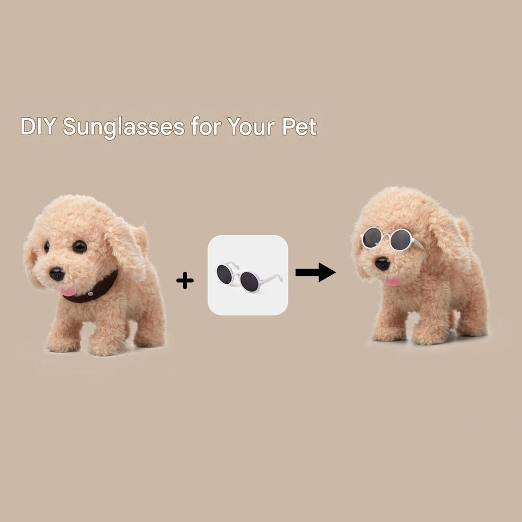 Fun Plush Electronic Dog Toy With Voice Response Fun Role Play Activity Interactive Toy,Walks, Barks,Shake Tail