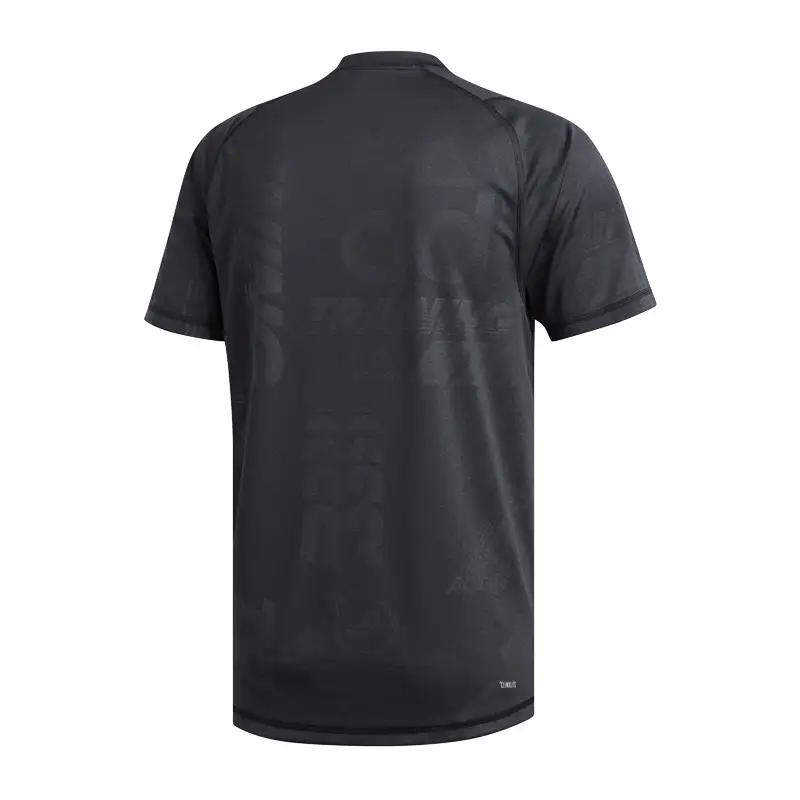 Adidas Training Sports Pullover Crew Neck Short Sleeve T-Shirt Men Tops Black DZ7366