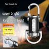 Portable Multi-Function Waterproof Flashlight Keychain with Emergency Charging Waist Clip.