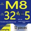 Heavy-Duty Galvanized Metal Flat Washers: Thickened Iron Rings M4 M5 M6 M8 M10