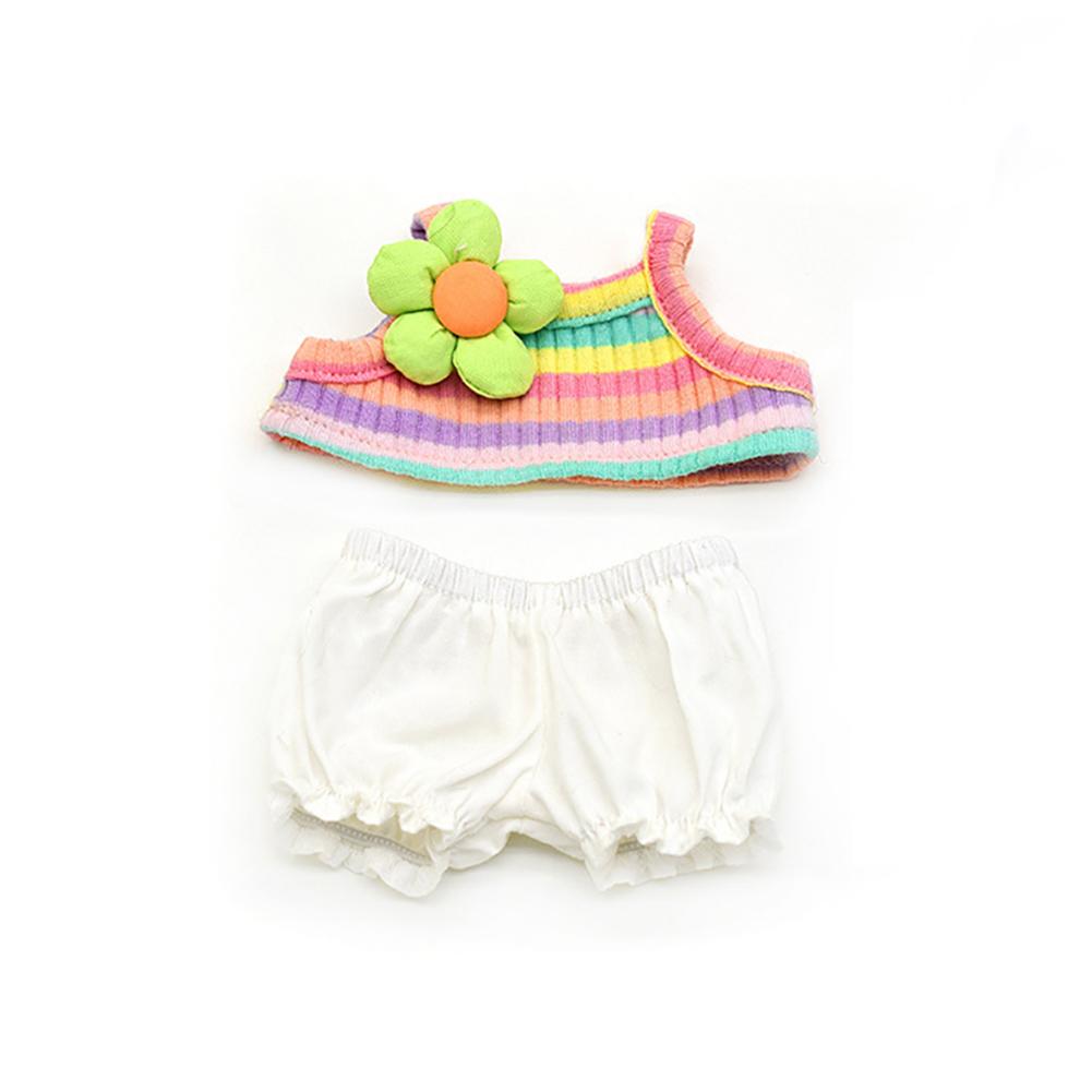 20CM Doll Rompers Cartoon Plush Doll Replacement Outfit Playing House Accessories Mini Clothes