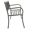 Garden Bench 125 cm Steel Gray