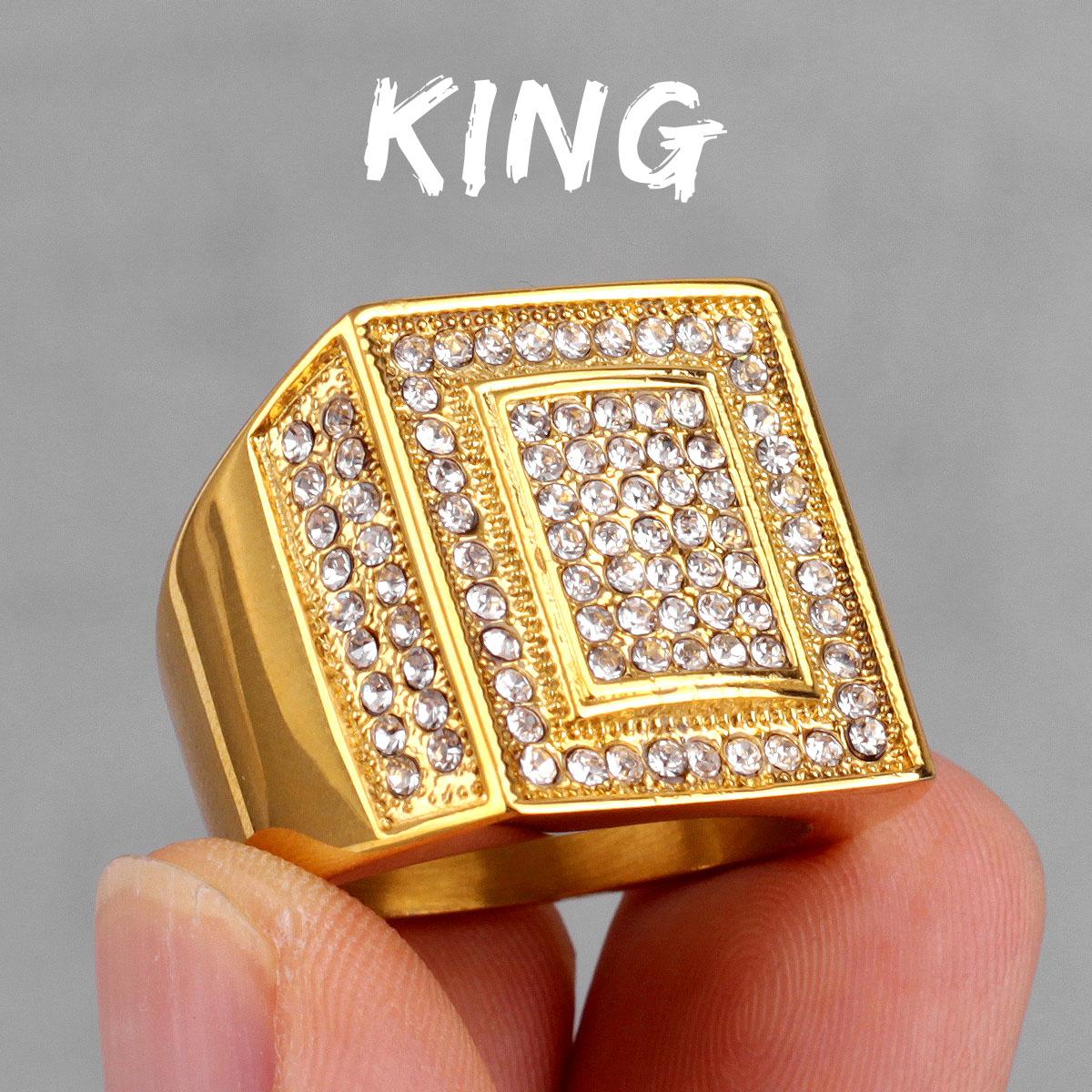 

Роскошные мужские кольца из нержавеющей стали со стразами, простые, модные, для мужчин, бойфрендов, байкеров, ювелирных изделий, креативный подарок 10