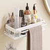 MDNG No-Drill Wall-Mounted Bathroom Storage Shelf