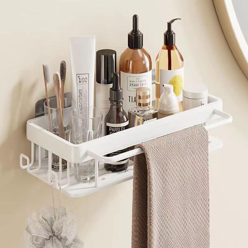 MDNG No-Drill Wall-Mounted Bathroom Storage Shelf