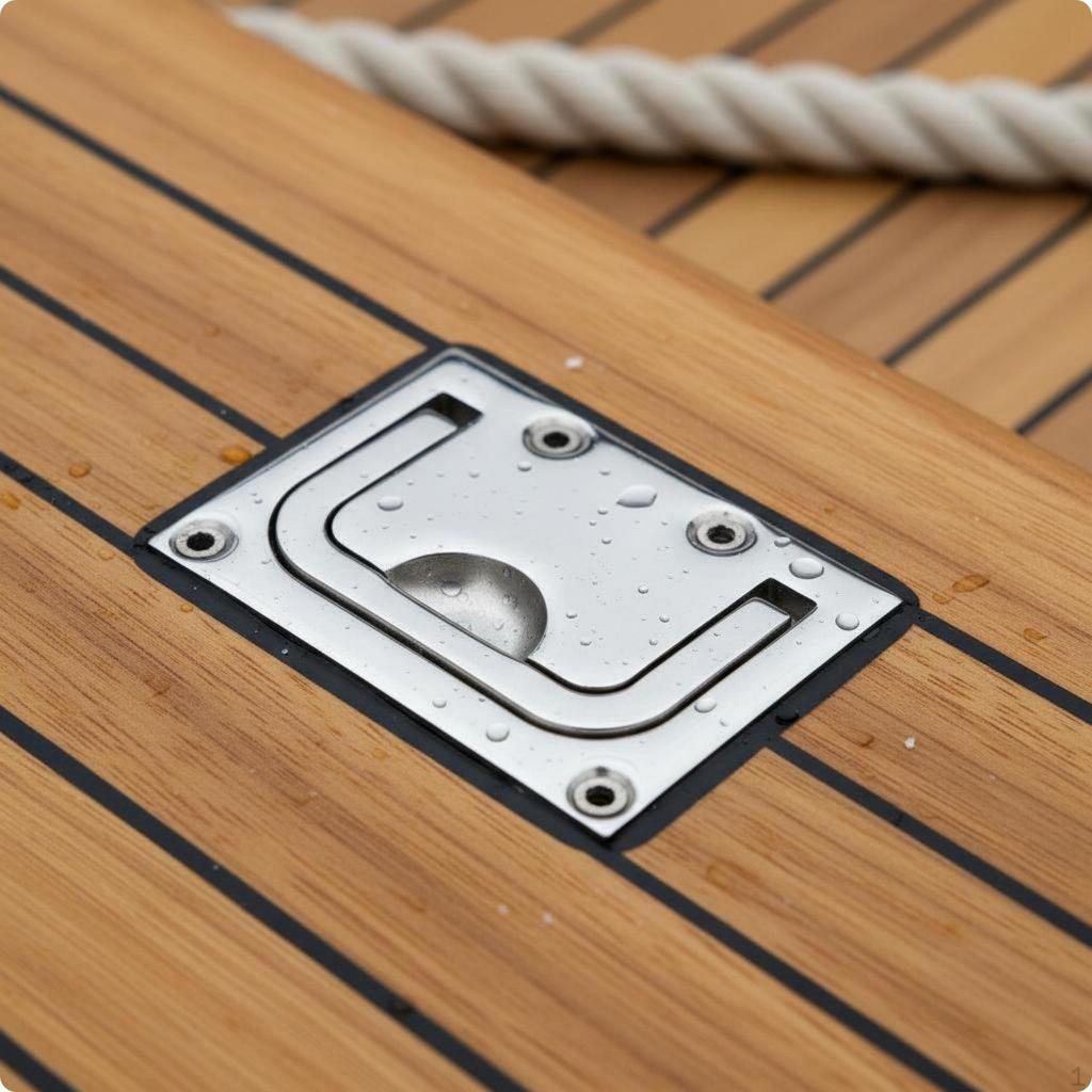 Marine Compartment Door Pull Handle Stainless Steel Loop Mirror Polished Deck