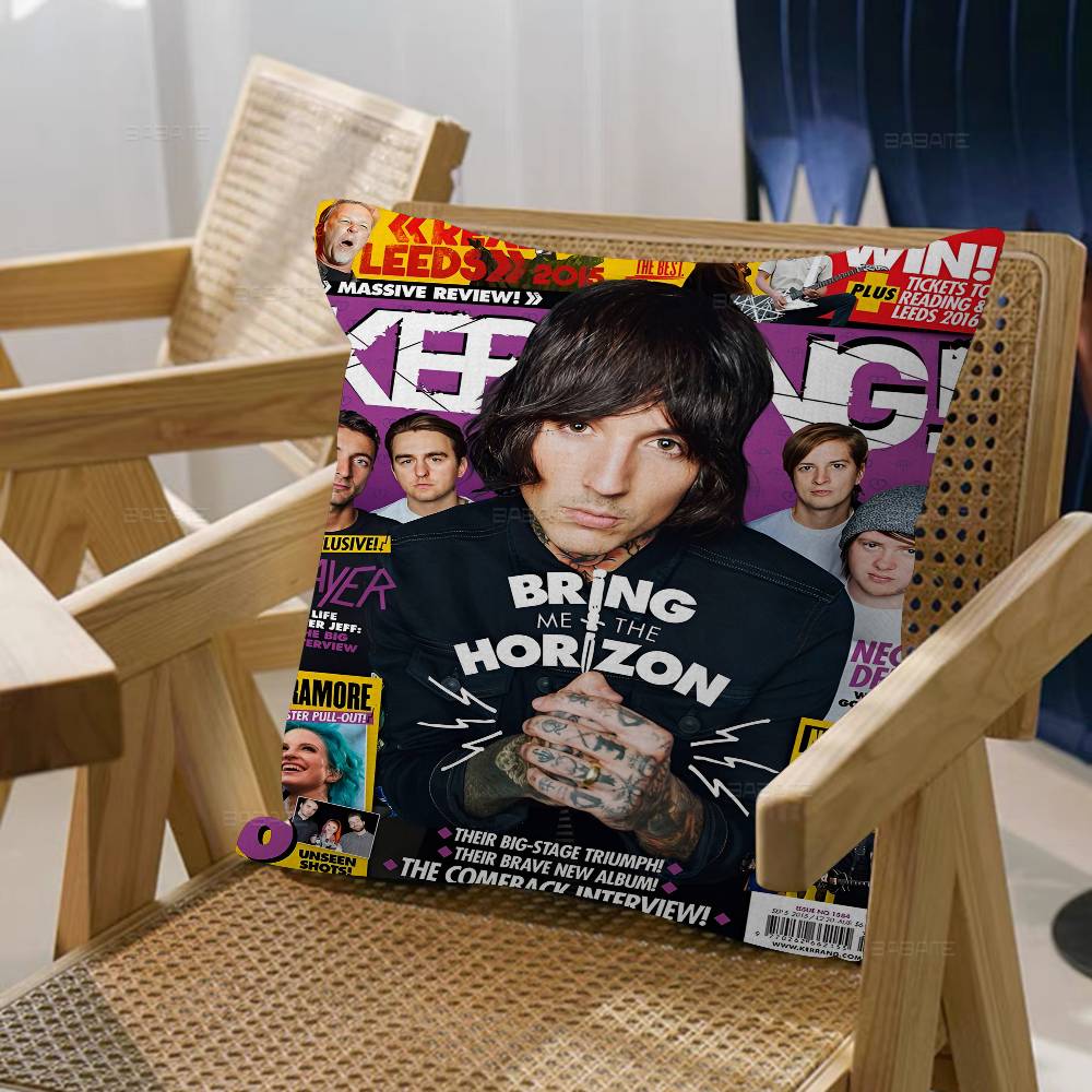 Band B-Bring Me The H-Horizon Pillowcase toon Gift Cushion Cover Bedroom Home Sofa Chair Seat Decor pillow case