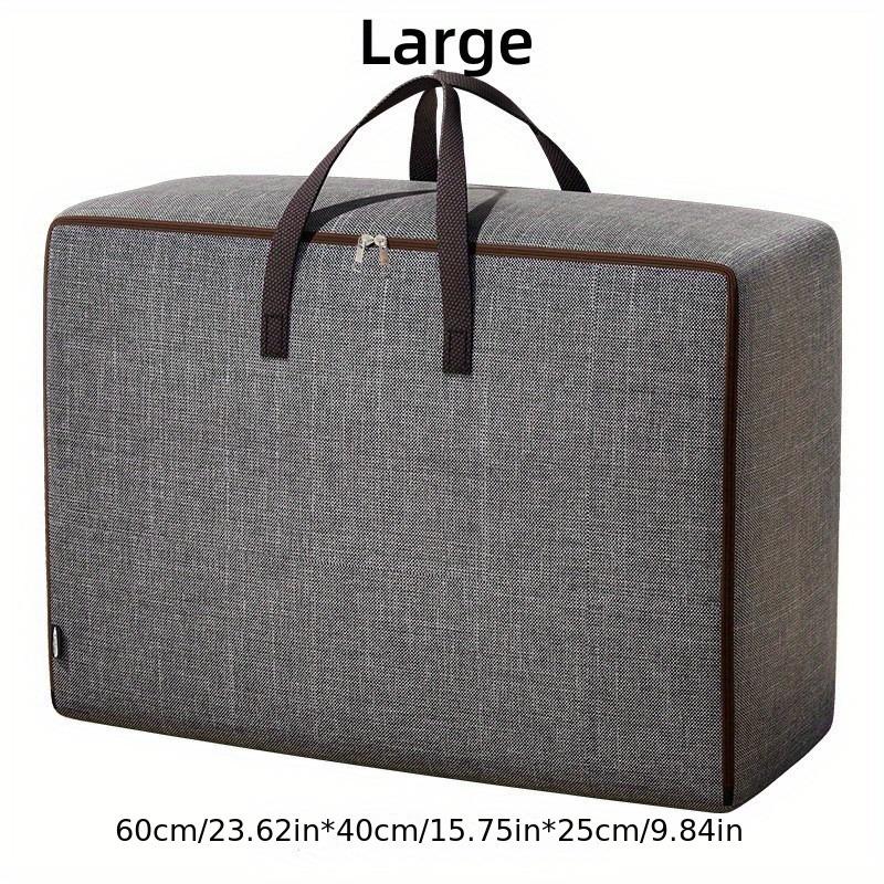 1pc Large Capacity Storage Bag, Durable Luggage Zipper Bag, Foldable Clothing Sorting Bag