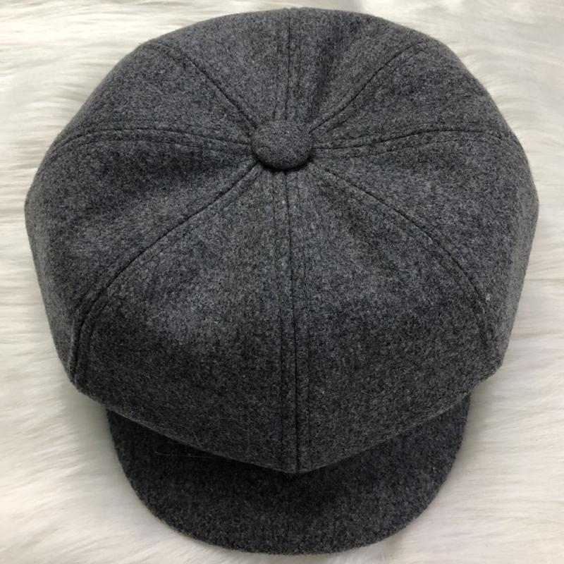 Women All Match Solid Color Short Brim Beret for Autumn Winter Wear
