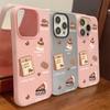Malovaný kryt na telefon pro iPhone 15 11 13 14 pro 15 16 Pro Max 12 13 16 Pro Roztomilý Módní Vtipný Kryt na telefon se šňůrkou Nejnovější Doporučení Top prodeje