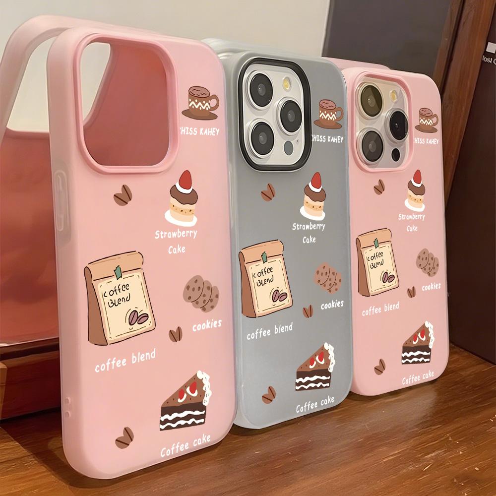 Malovaný kryt na telefon pro iPhone 15 11 13 14 pro 15 16 Pro Max 12 13 16 Pro Roztomilý Módní Vtipný Kryt na telefon se šňůrkou Nejnovější Doporučení Top prodeje