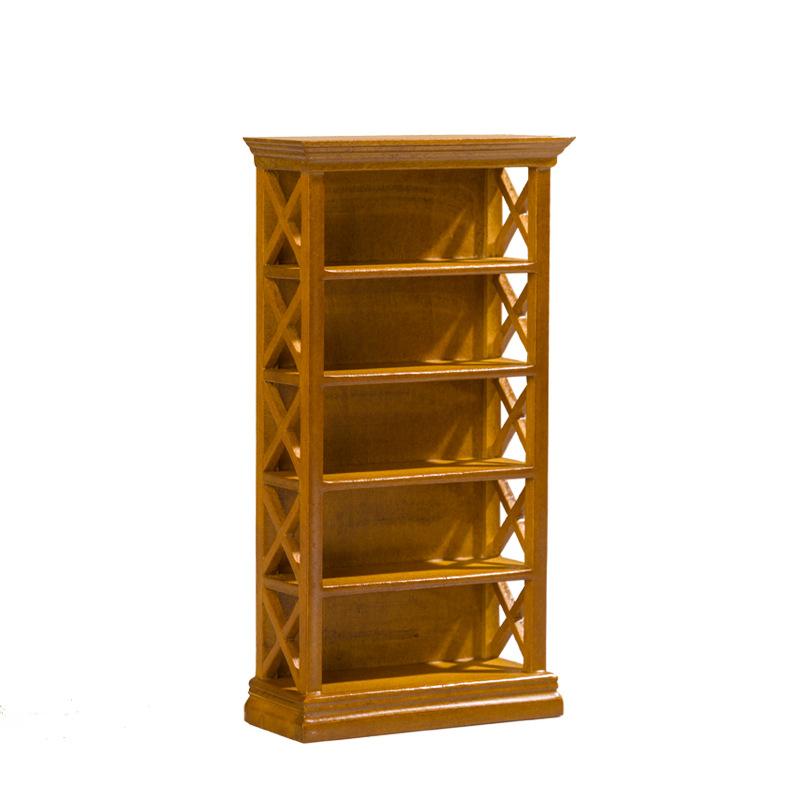 

1:12 кукольных миниатюрных книжных шкафов для хранения вещей, обеденный стол, письменный стол, мебель для дома, модель декора, игрушечный кукольный дом, аксессуары B