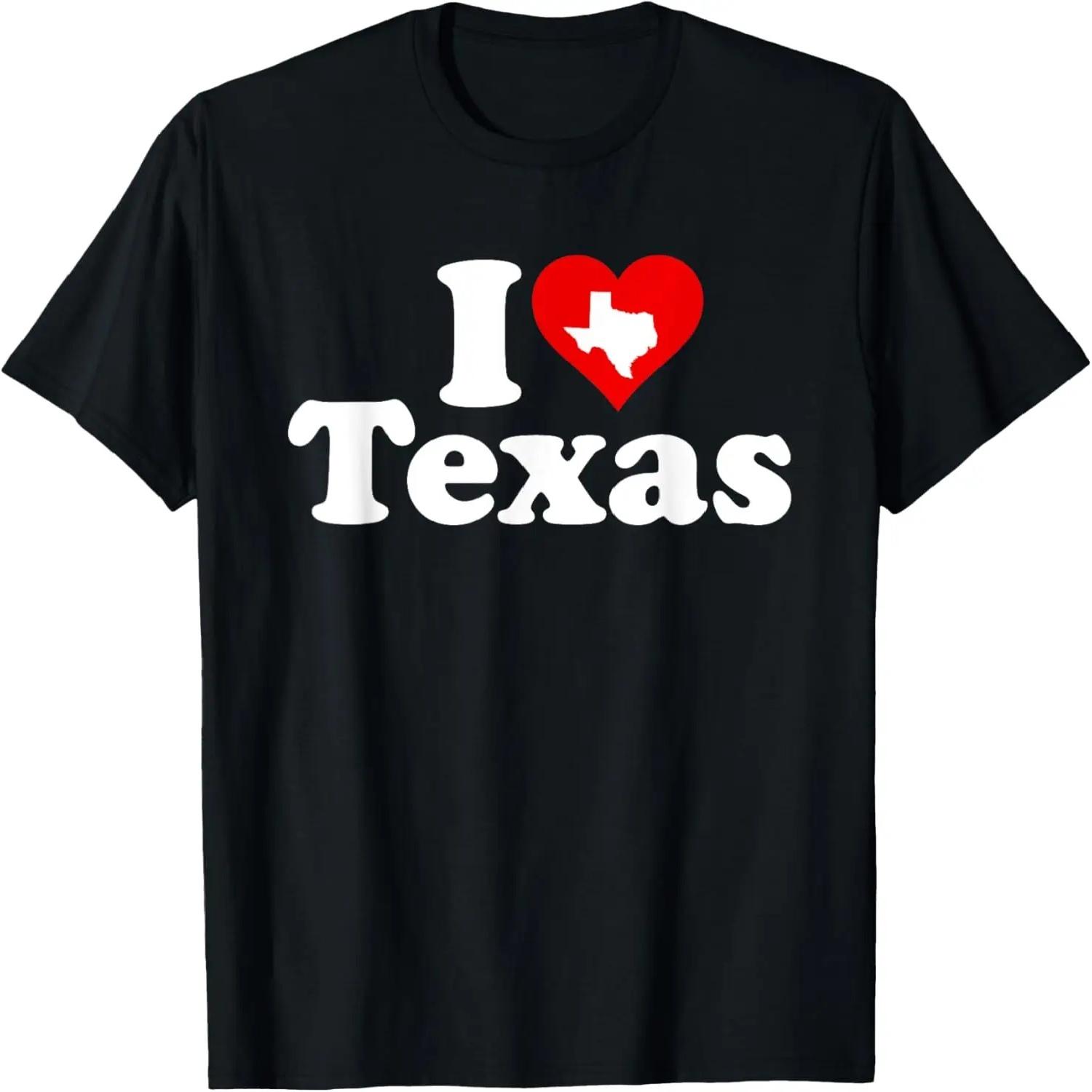 I LOVE HEART TEXAS TX STATE T-Shirt S чёрный