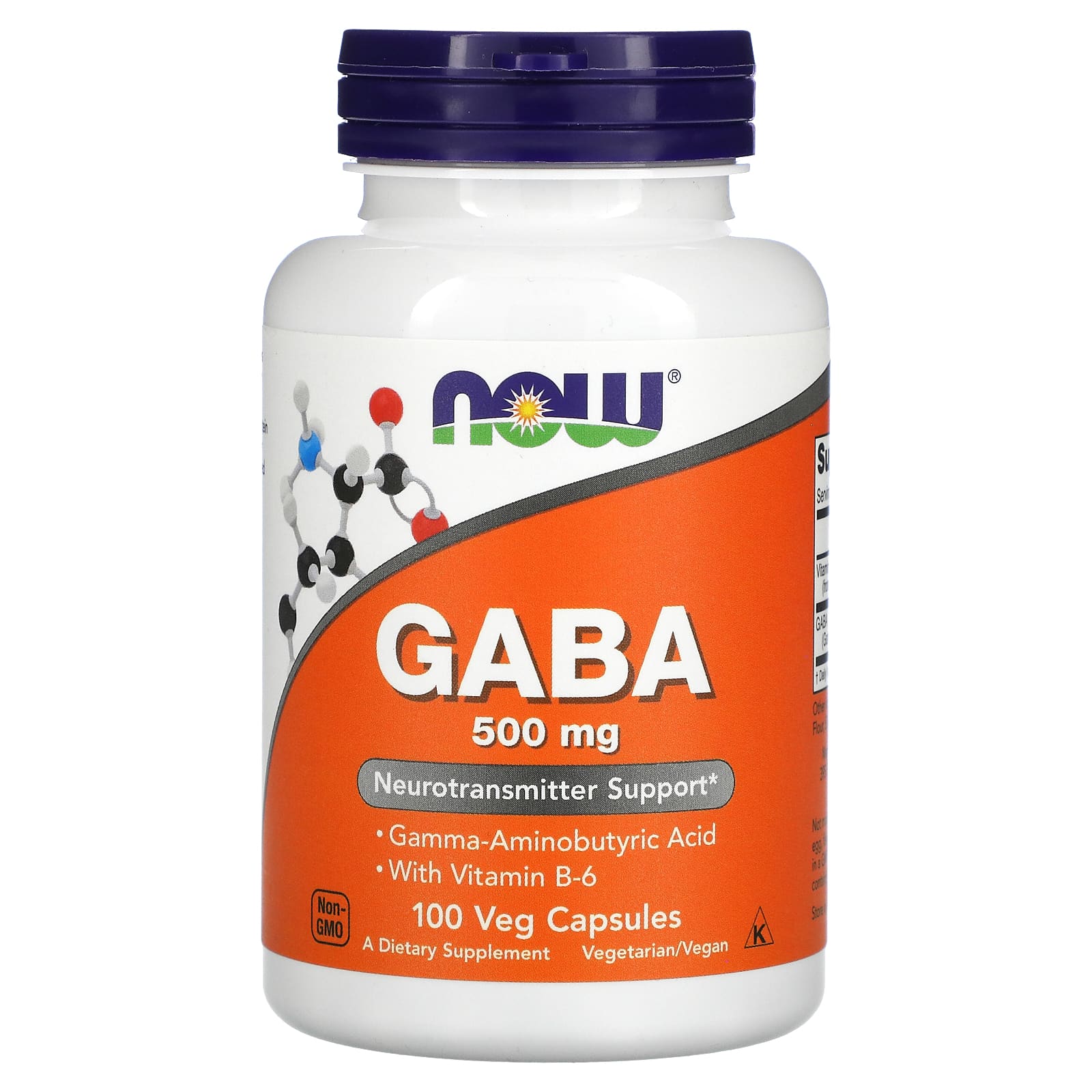 

Gaba with Vitamin B-6, 500Mg, 100 Veggie Caps