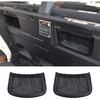 MARCHFA UTV Rear Backrest Storage Net Bag Compatible For Can Am Defender Max Accessories UTV Rear Cargo Bag Organizer Seat Mesh Pocket (2X Storage