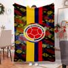 Colombian Soccer Federation Blanket Outdoor Flannel Blanket for Camping, Hiking, Garden Parties, Picnic Essentials,gift for family and friends