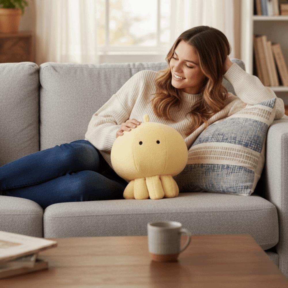 Home Decoration Stuffed Octopus Doll Bedroom Sofa Octopus Throw Pillows Birthday Gift