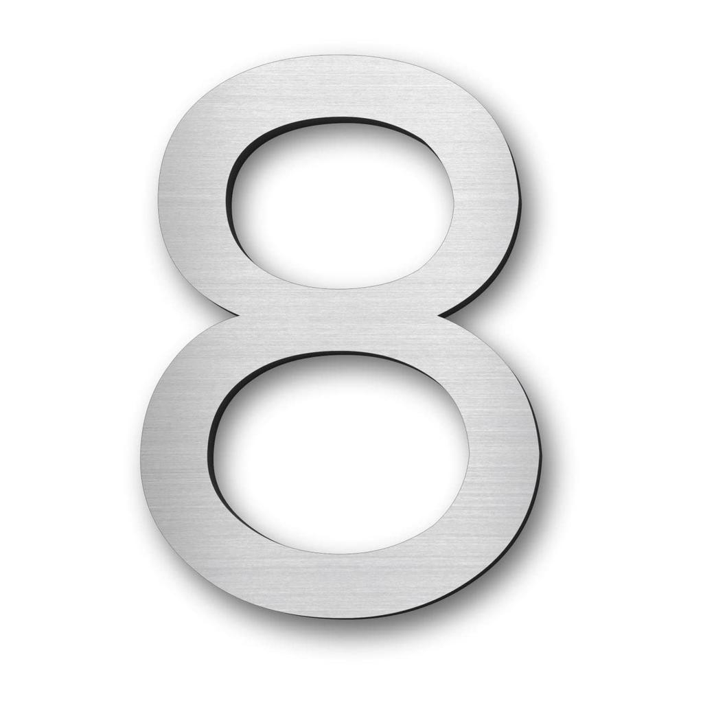 Katachi Lab Floor Number Display Plate 8 Bee Stainless Steel Style Silver Round Gothic Numbers Silver Outdoor Suitable Seal Type Made In Japan