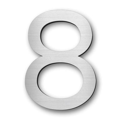 Katachi Lab Floor Number Display Plate 8 Bee Stainless Steel Style Silver Round Gothic Numbers Silver Outdoor Suitable Seal Type Made In Japan