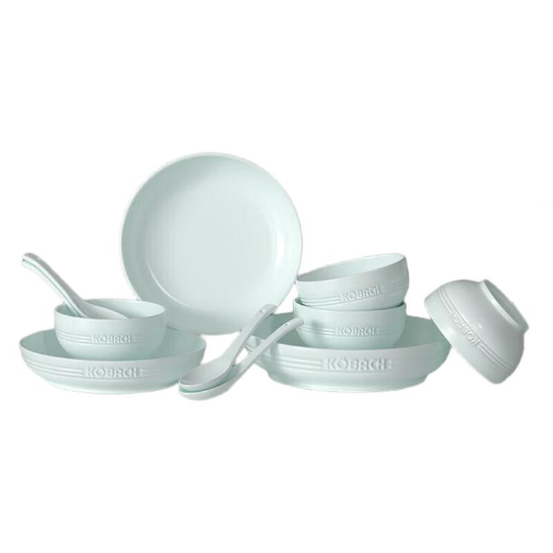 KOBACH Celadon 11-Piece Dinnerware Set