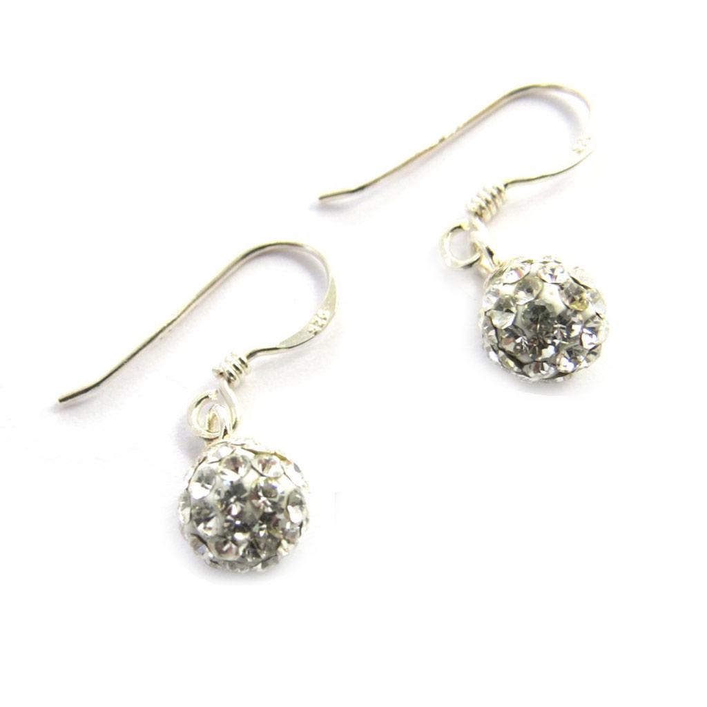 Les Trésors De Lily [N2986] - Silver Earrings 'Sissi' Silver White - 6 Mm