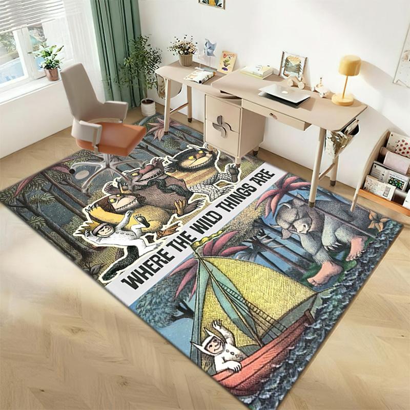 Where Wild Things Are Carpet Suitable Room Bedroom Doormats Office Balcony Decorative Carpet Carpet Living Room And Bedroom Mats Doormat