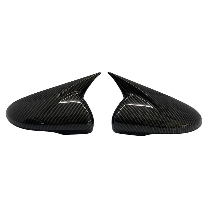 2x Carbon Look sidovingsspegelskydd för VW för Volkswagen Golf 6 MK6 GTI GTD 2009-2013 sidobackspegelkåpa