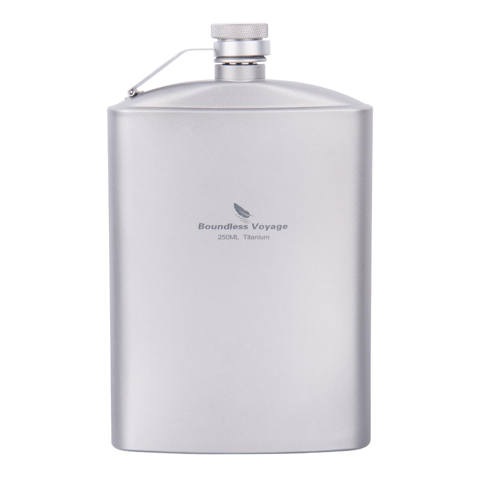 

Boundless Voyage Titanium Hip Portable Whiskey Flask for Stylish Flask with Alcohol Sake Outdoor Camping Includes Storage Bag Flask, Lightweight,