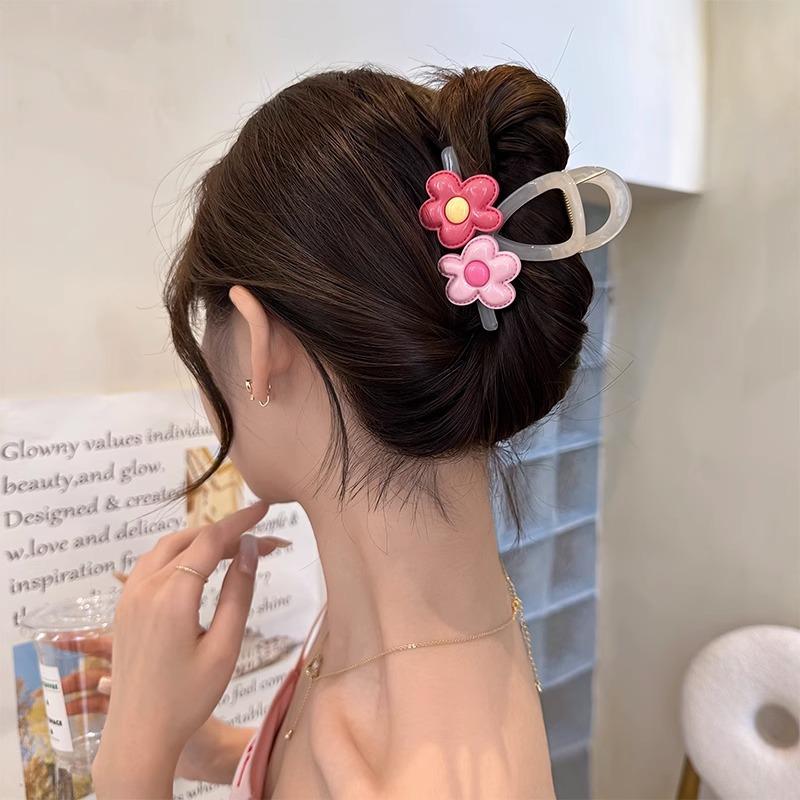 

1Pcs Fashion Cute Contrasting Flower Hair Claws For Women Girls Party Hair Accessories